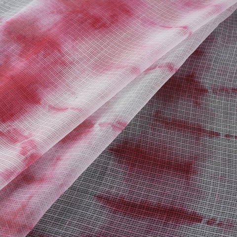 Shibori Tie-Dye Kota Doria Cotton Fabric 06