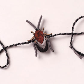 Cockroach - Reusable Handmade Threadwork Fabart Rakhi 01