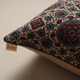 Hand Block Print Ajrakh Cushion Cover 34