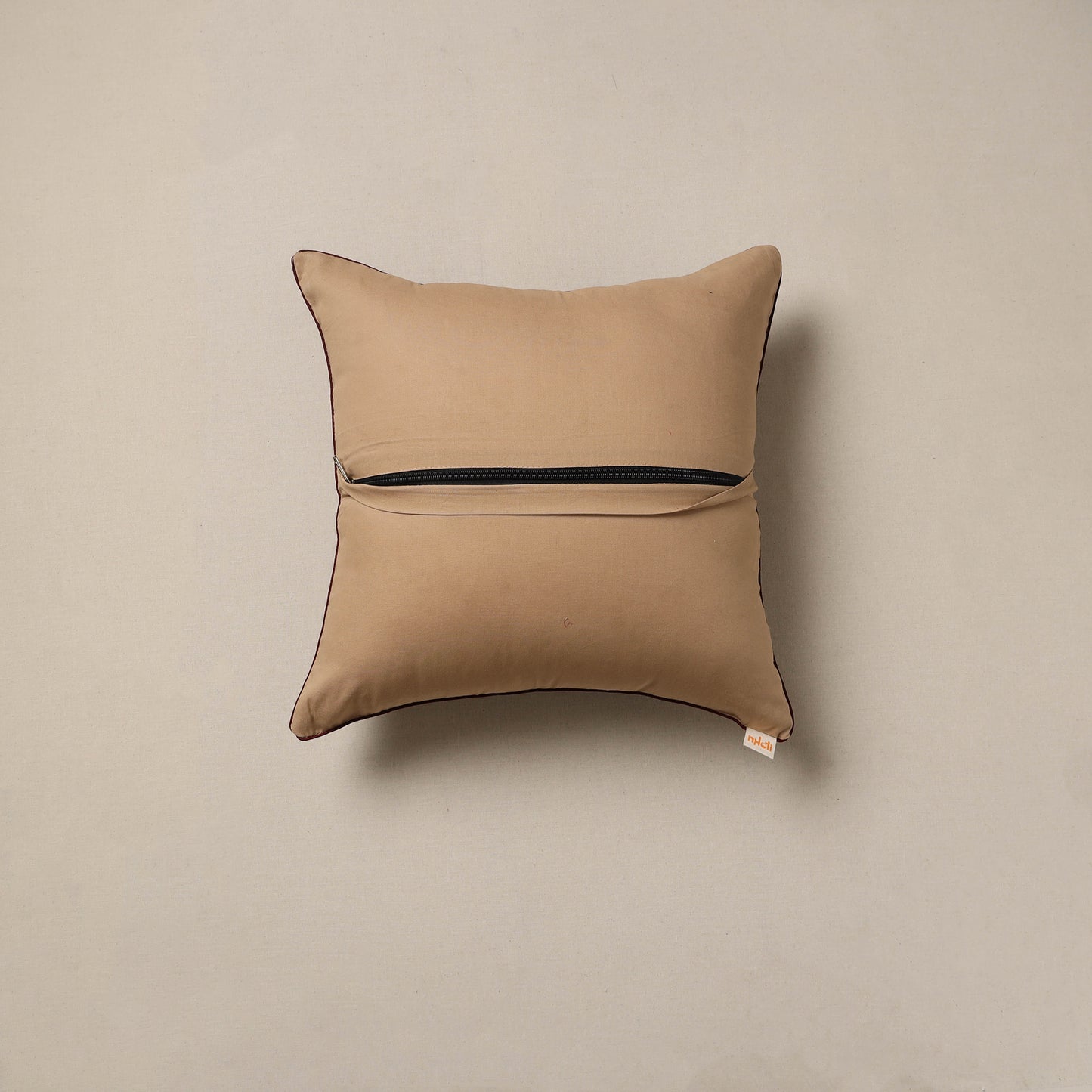 Hand Block Print Ajrakh Cushion Cover 34