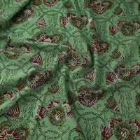 Green - Block Printed Cotton Jahota Fabric 29