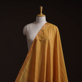Orange - Handloom Mangalagiri Cotton Fabric with Nizam Zari Border 08
