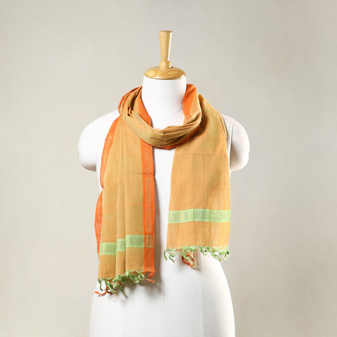 Handloom Cotton Mangalagiri Stole with Tassels 54