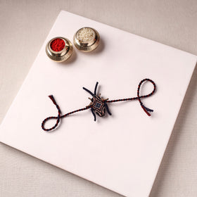 Cockroach - Reusable Handmade Threadwork Fabart Rakhi 06