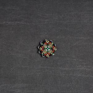 Handpainted Mandala Art Wooden Fridge Magnet 102