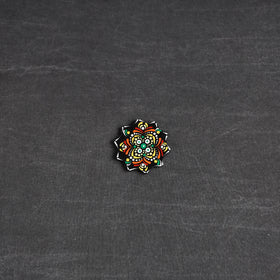 Handpainted Mandala Art Wooden Fridge Magnet 102