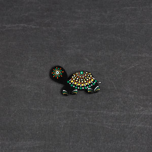 Handpainted Mandala Art Wooden Fridge Magnet 99