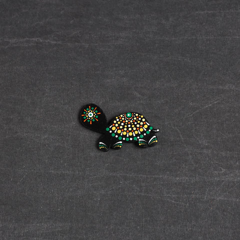Handpainted Mandala Art Wooden Fridge Magnet 99