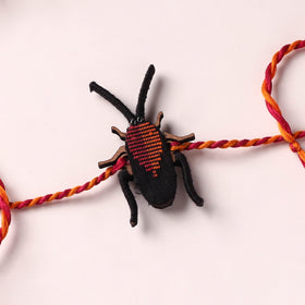 Cockroach - Reusable Handmade Threadwork Fabart Rakhi 07