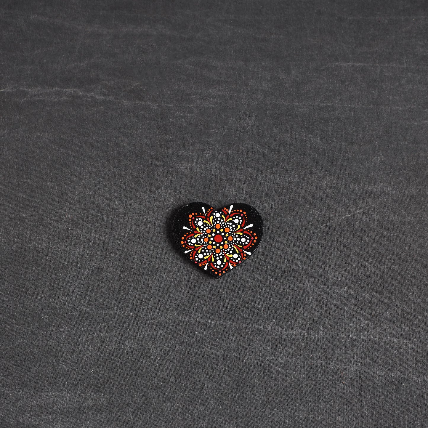 Handpainted Mandala Art Wooden Fridge Magnet 100
