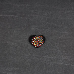 Handpainted Mandala Art Wooden Fridge Magnet 100