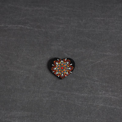 Handpainted Mandala Art Wooden Fridge Magnet 100