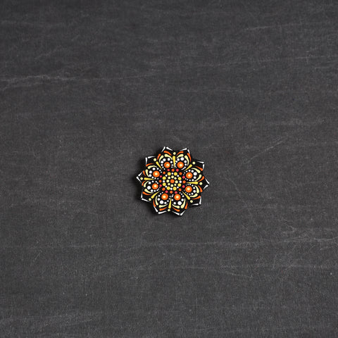 Handpainted Mandala Art Wooden Fridge Magnet 101