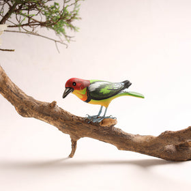Handcrafted Paper Mache Barbet Bird Home Decor Item 05