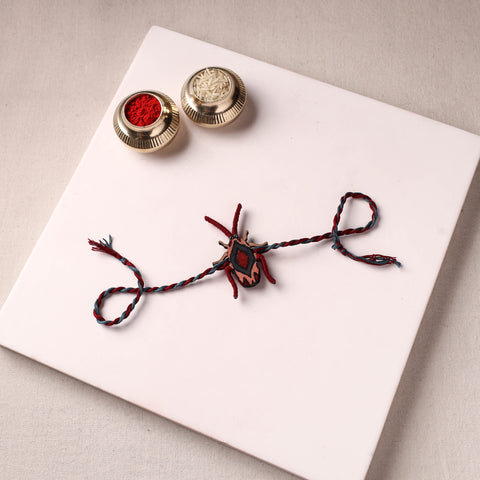 Cockroach - Reusable Handmade Threadwork Fabart Rakhi 10