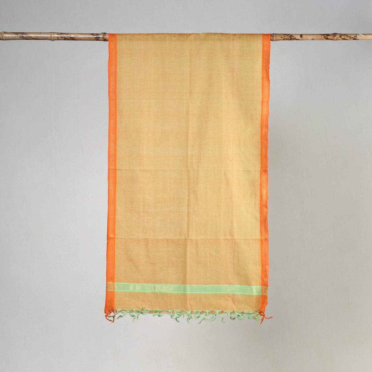 Handloom Cotton Mangalagiri Stole with Tassels 54