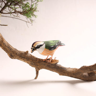 Handcrafted Paper Mache Indian Pitta Bird Home Decor Item 02