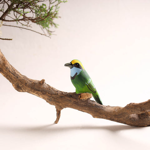 Handcrafted Paper Mache Broadbill Bird Home Decor Item 03