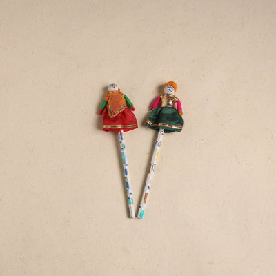 Handmade Rajasthani Puppet Pencils (Set of 2) 223