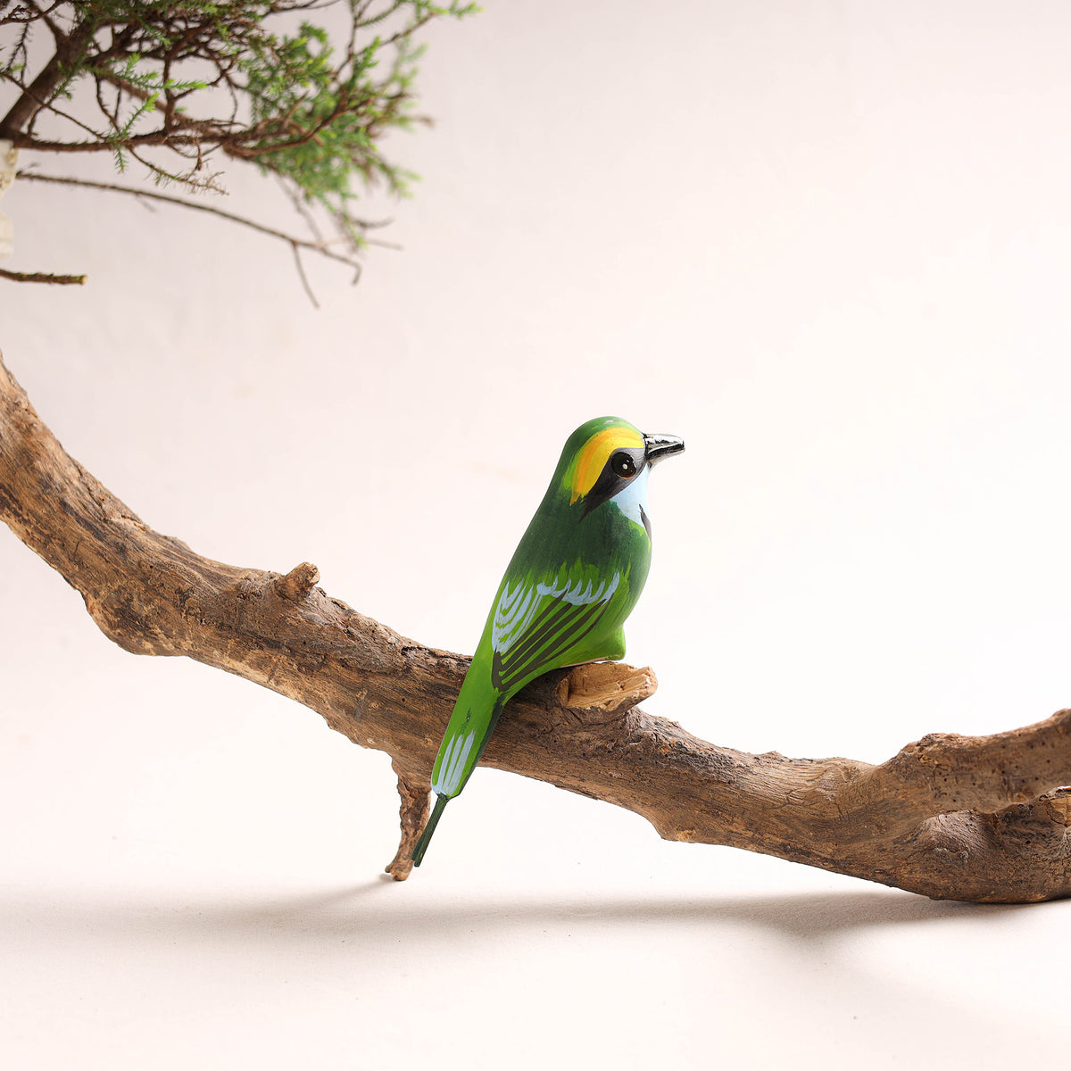 Handcrafted Paper Mache Broadbill Bird Home Decor Item 03