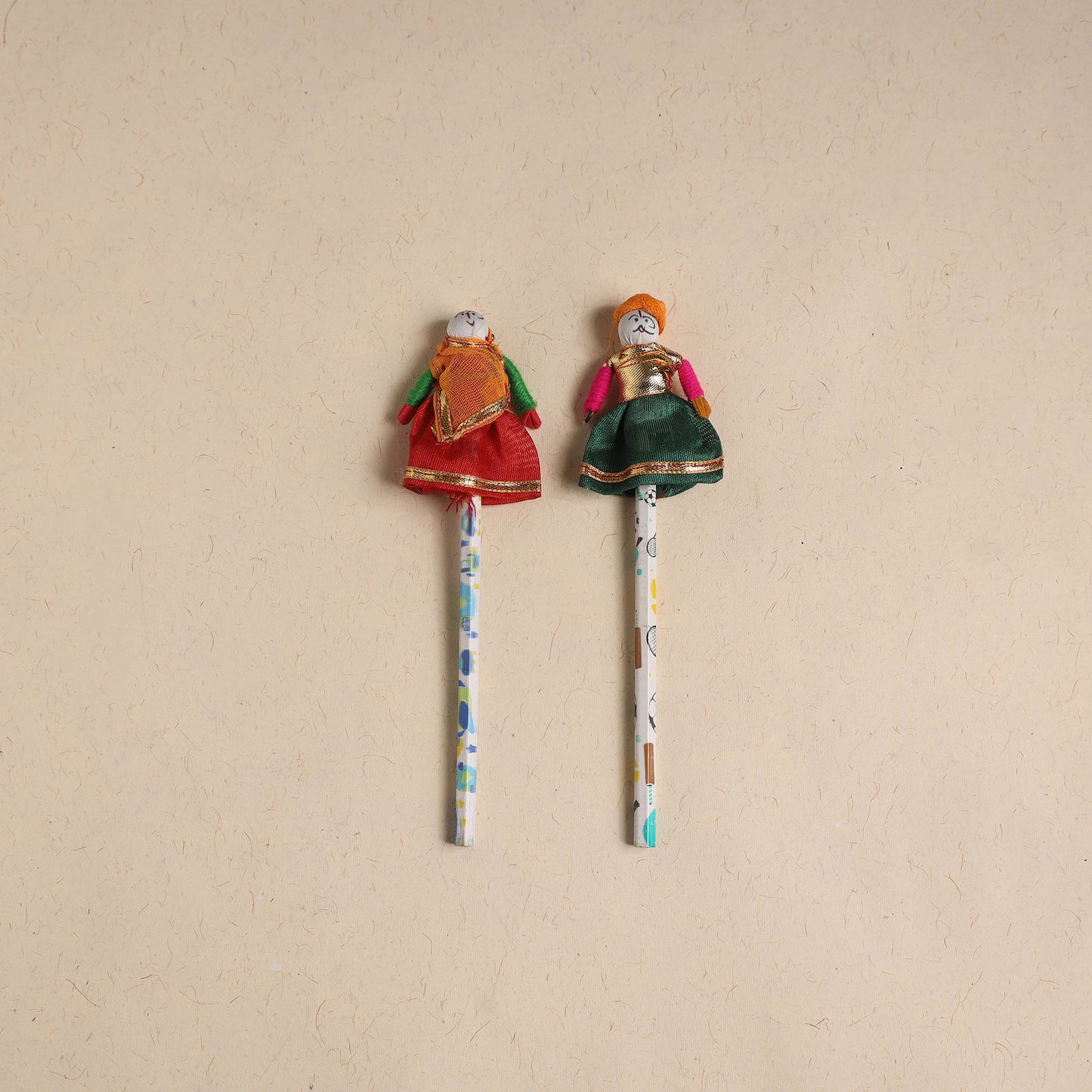 Handmade Rajasthani Puppet Pencils (Set of 2) 223