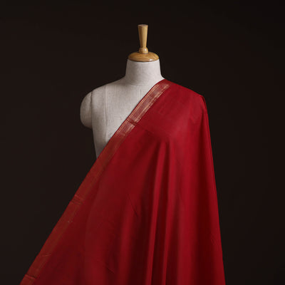Handloom Mangalagiri Cotton Fabric with Nizam Zari Border 32