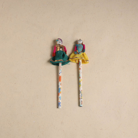 Handmade Rajasthani Puppet Pencils (Set of 2) 194
