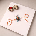 Cockroach - Reusable Mandala Art Handpainted Wooden Rakhi 09