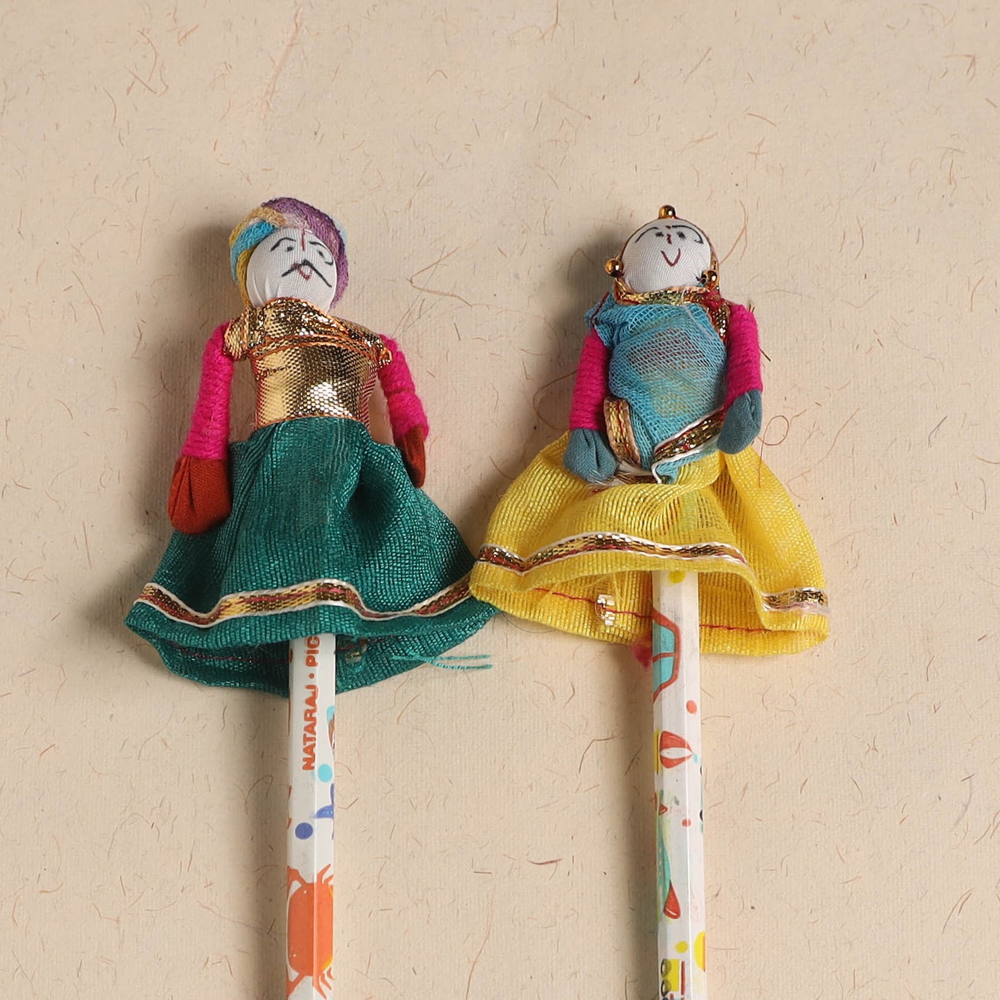 Handmade Rajasthani Puppet Pencils (Set of 2) 194