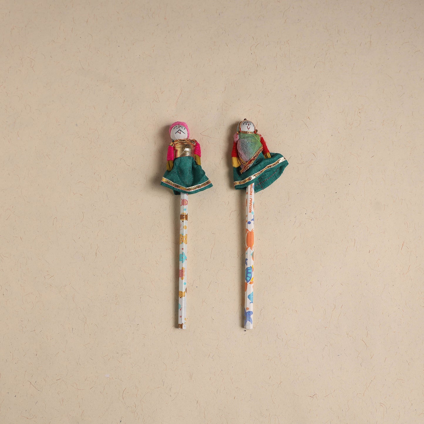 Handmade Rajasthani Puppet Pencils (Set of 2) 195
