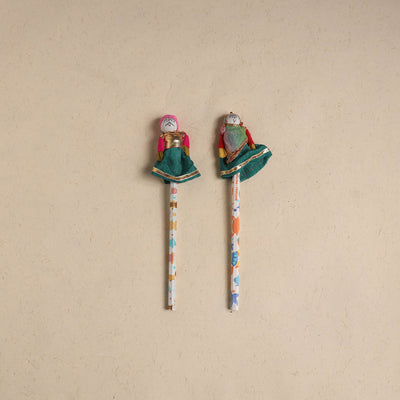 Handmade Rajasthani Puppet Pencils (Set of 2) 195