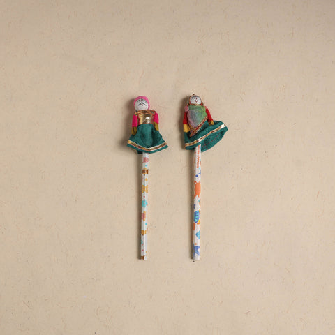 Handmade Rajasthani Puppet Pencils (Set of 2) 195