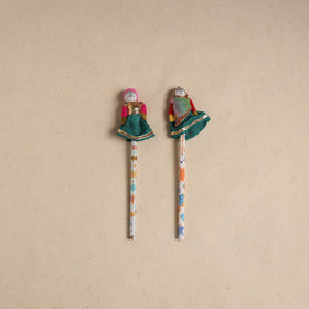 Handmade Rajasthani Puppet Pencils (Set of 2) 195