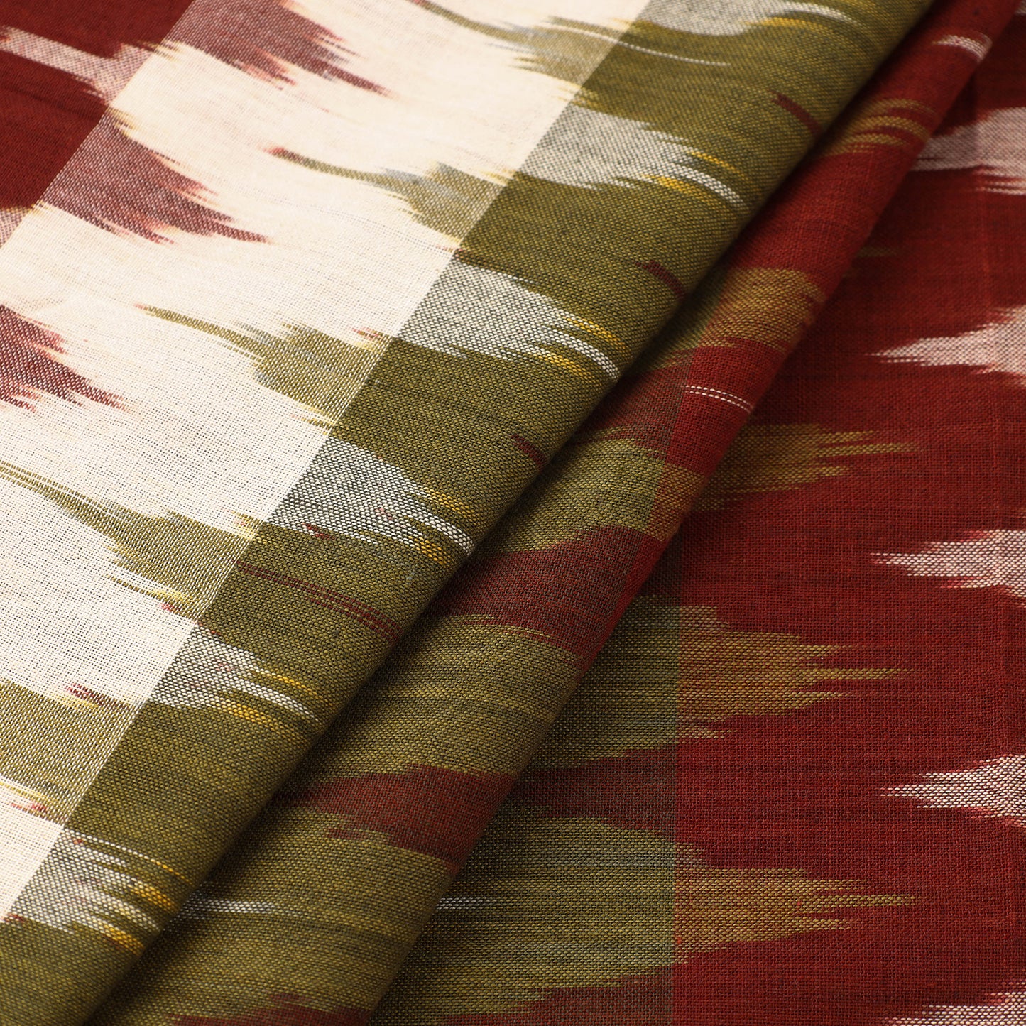 Cotton Multicolor Pochampally Ikat Fabric Online in India