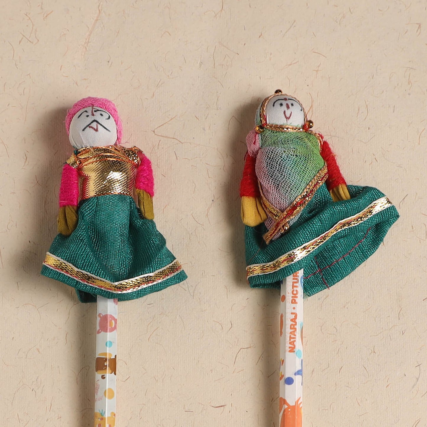 Handmade Rajasthani Puppet Pencils (Set of 2) 195