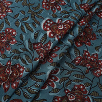 Green - Block Printed Cotton Jahota Fabric 22