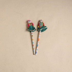 Handmade Rajasthani Puppet Pencils (Set of 2) 195