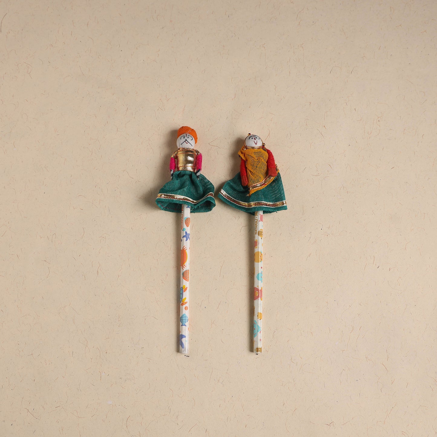 Handmade Rajasthani Puppet Pencils (Set of 2) 196