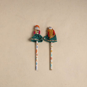 Handmade Rajasthani Puppet Pencils (Set of 2) 196