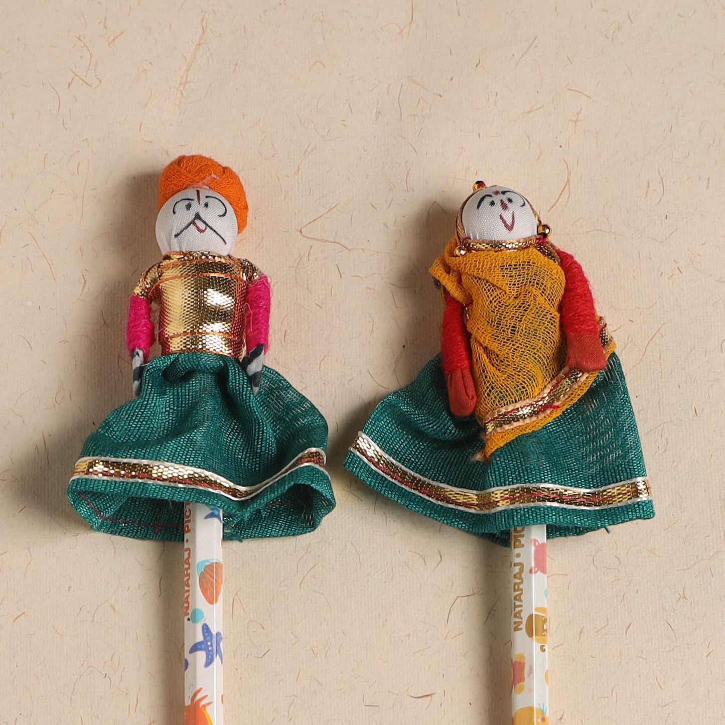 Handmade Rajasthani Puppet Pencils (Set of 2) 196