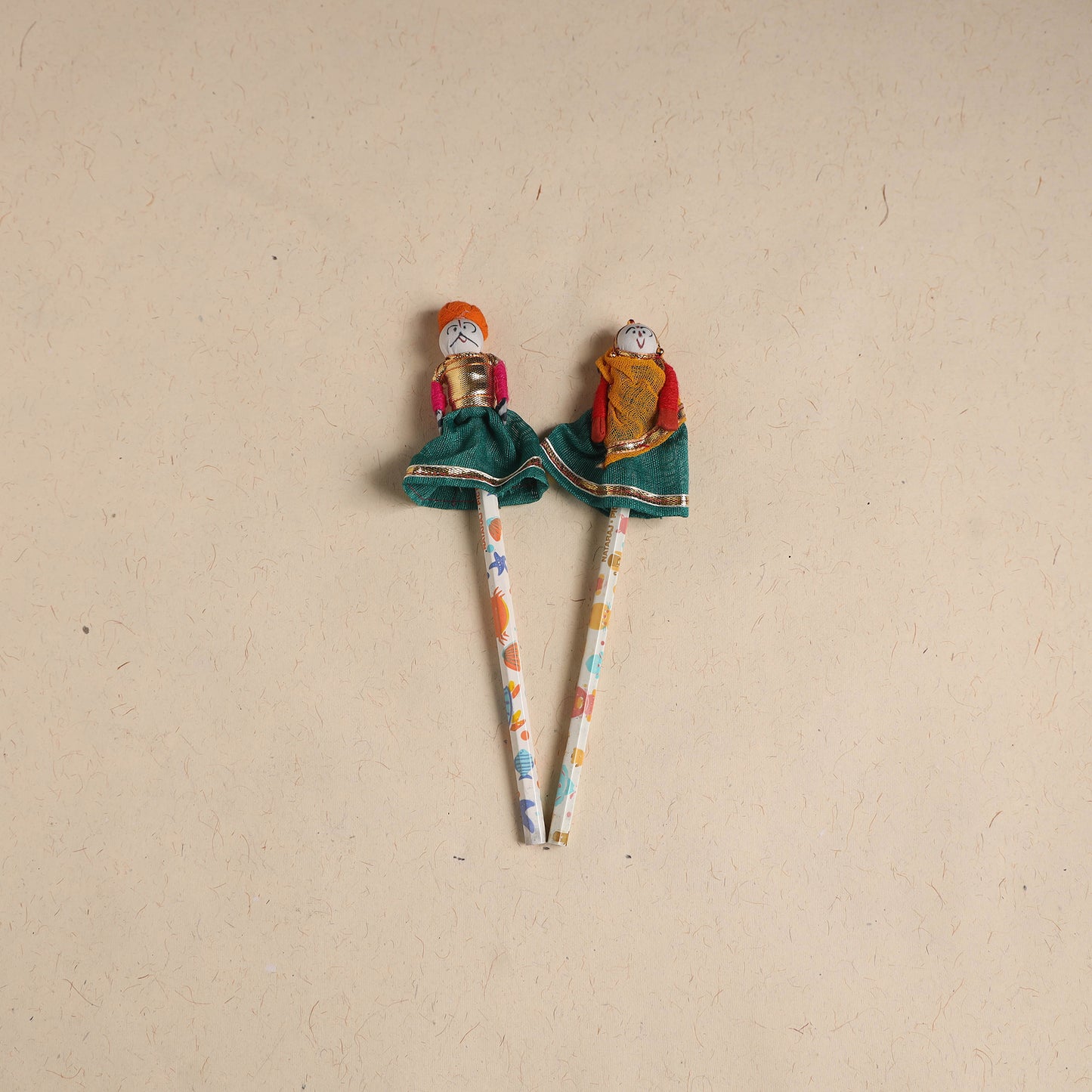 Handmade Rajasthani Puppet Pencils (Set of 2) 196