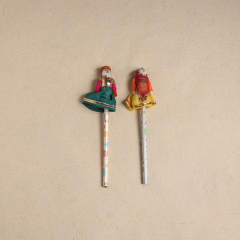 Handmade Rajasthani Puppet Pencils (Set of 2) 197