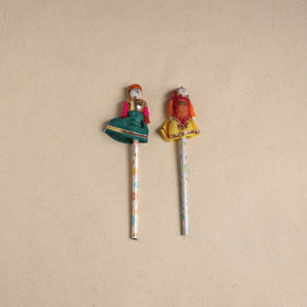 Handmade Rajasthani Puppet Pencils (Set of 2) 197