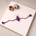 Cockroach - Reusable Handmade Threadwork Rakhi with Potli 04