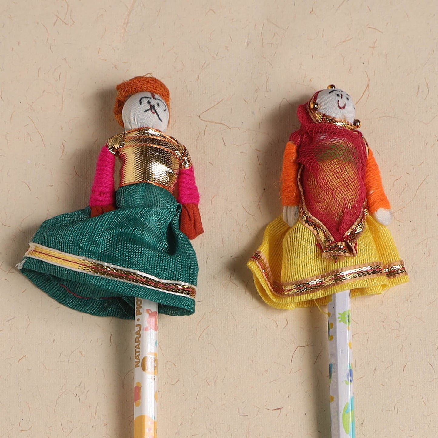 Handmade Rajasthani Puppet Pencils (Set of 2) 197