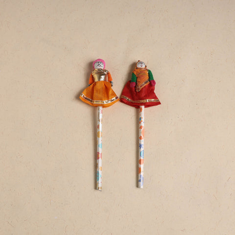 Handmade Rajasthani Puppet Pencils (Set of 2) 198