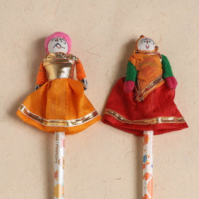 Handmade Rajasthani Puppet Pencils (Set of 2) 198