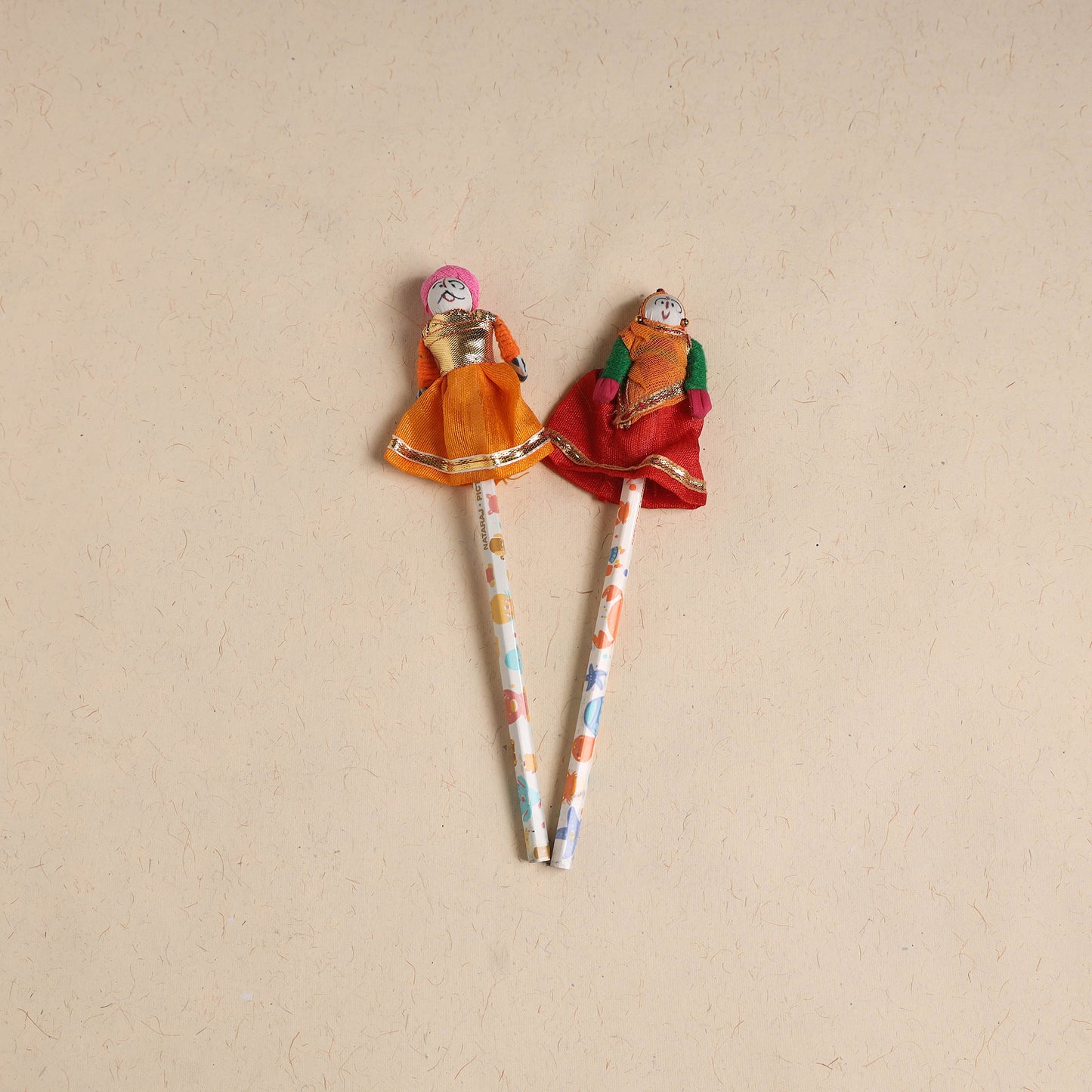 Handmade Rajasthani Puppet Pencils (Set of 2) 198