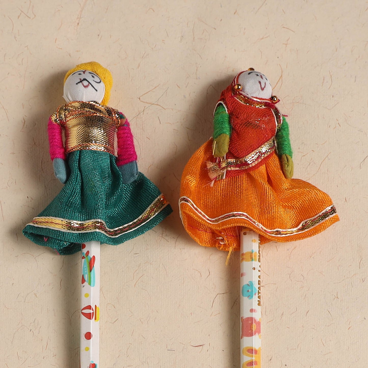 Handmade Rajasthani Puppet Pencils (Set of 2) 199