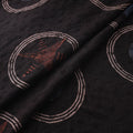 Black - Hakoba Hand Block Ajrakh Print Natural Dyed Cotton Fabric 144